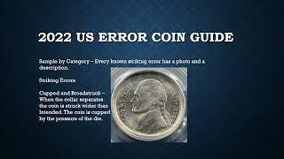 2022 US Error Coin Guide video presentation