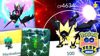 *MY GO FEST 2024 RESULTS* All shiny PKMN + maxed Dawn Wings & Dusk Mane in Pokemon GO