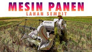 COMBINE MESIN PANEN PADI LAHAN SEMPIT | QUICK HARVESTER QH-11 MANUVER LINCAH HASIL BERSIH