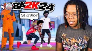 My Inside Out Playmaker Took Over The Park On NBA 2K24! My Ja Morant Build!