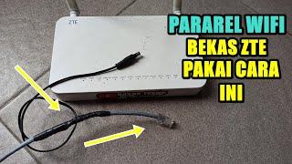 WIFI ROUTER BEKAS ZTE PAKAI SISTEM POE AGAR TIDAK RIBET