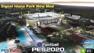 Pes 2020 // Borussia Dortmund Vs Paris Saint Germain // New Signal Iduna Park Mod (link below)