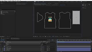 T-shirt II 360 Wide Mockup Template - Animated Mockup SCENES