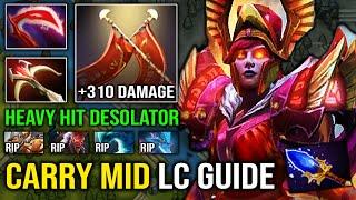 NEW 7.31 Carry LC Mid Guide +310 Duel Damage OP Heavy Hit Desolator with Full Aghanim Effect Dota 2