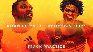 Noah Lyles Trains with Frederick Flips – Full Track Session