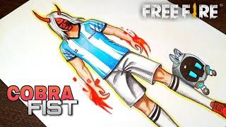 Cobra Fist bundle Drawing || Freefire Drawing || Kaku Arts