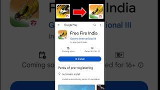 FREE FIRE INDIA BACK#shorts