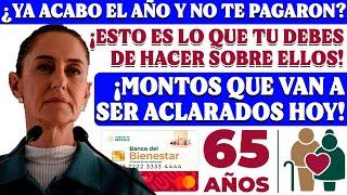 ¿YA ES 31 DE DICIEMBRE Y NO TE HAN PAGADO LA PENSIÓN A TI ADULTO MAYOR?