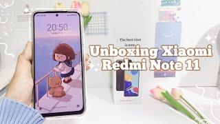 Unboxing Xiaomi Redmi Note 11 (Aesthetic + Set-up + Camera + Accessories)  Star Blue l  Romellowy