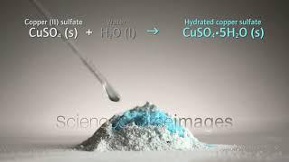 Hydrating Anhydrous Copper Sulphate, Chemical Reaction