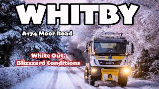 A174 Blizzard Conditions - Whitby Area Snow -  Arctic Blast Days 3 & 4 Nov 2024