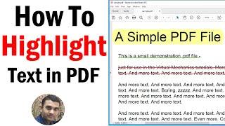 How To Highlight Text In PDF |  How To Highlight Text in Acrobat Reader DC