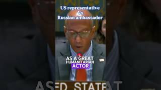 US representative Vs Russian ambassador in UN. #shorts #un #ukraine #gaza