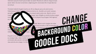 How to Change Background Color in Google Docs | Page Color in Google Docs