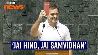 'Jai Hind, Jai Samvidhan:' Congress leader Rahul Gandhi after taking oath as MP in 18th Lok Sabha