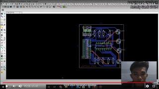 MEMBUAT LAYOUT PCB DAN LAYOUT KOMPONEN RANGKAIAN ENCODER MENGGUNAKAN IC 74147N DI EAGLE