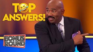 TOP ANSWERS On The Board | Family Feud With Steve Harvey