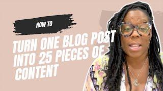 How I turn 1 blog post into 25 pieces of content (The 25X Viral Content Matrix!)