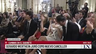 Cambios en el Gabinete: Gerardo Werthein juró como nuevo canciller