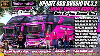 OBB BUSSID V4.3.2 HINO RM280 EURO 4 | GRAFIK HD | BASURI PIANIKA LAGU UNTUK KAMU