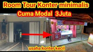 ROOM TOUR KONTER KECIL | IDE USAHA KONTER MINIMALIS CUMA MODAL 3JT BISA BUKA KONTER