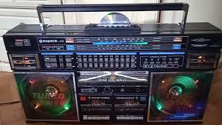 Boombox LED Vintage Radio CD Espace L-999 transformer discolite