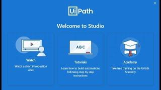 UiPath Studio-Set Up and getting started (Jan 2021)