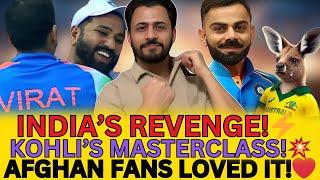 India vs Australia: Historic Win! India Reaches Champions Trophy Final | Afghan Fans Loved It