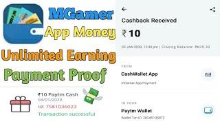 mGamer app payment proof