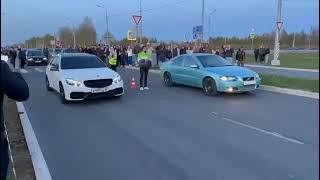 Mercedes E63 AMG ~ 620HP vs VOLVO S60R k24H