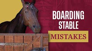 The 3 Biggest Mistakes Boarding Stables Make | Equine Law, Equine Liability, And Equine Inherit Risk