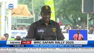 President William Ruto flags off the 2025 WRC Safari Rally at KICC