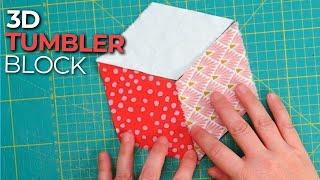 2 Ways of Making a Tumbling Block Quilt Block: With and Without The Dreaded Y Seam