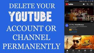 YOUTUBE || How To Delete YouTube Channel Permanently (2019-20) by kingfisher