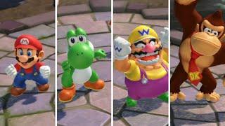 Mario Party Superstars Horror Land Mario vs Yoshi , Wario & Donkey Kong