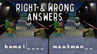 All Right & Wrong Answers (& Secret Answers) - Amanda the Adventurer 2