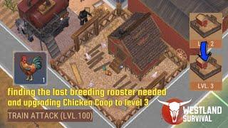 Westland Survival: finding breeding rooster and upgrading Chicken Coop to level 3