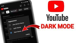 How To Turn ON DARK Mode On YouTube | Enable Dark Mode On YouTube | Dark Theme On YouTube