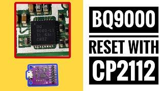 "Unlocking BQ9000 Boot ROM with CP2112: Windows & Linux Method" Laptop battery data retrieval