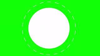 Circle Title Text Animation Green Screen
