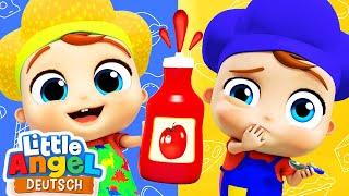 Ketchup kommt auf alles drauf | Kinderlieder mit Klein Joni | Little Angel Deutsch