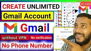 How to create unlimited gmail account 2024 | Free Unlimited Gmail Trick without Number Verification