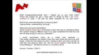 GCSE Maths Tuition Testimonials