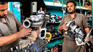 Wow A TURBOCHARGER Disassembly Turbo Diesel cleaning And Turbo Repair ||Truck TURBOCHARGER Repair ||