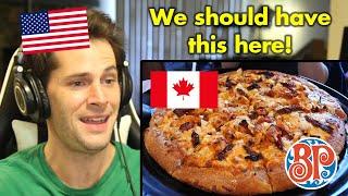 American Reacts to Boston Pizza