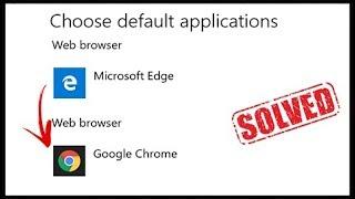 [Solved] Can't Change Default Apps in Windows 10