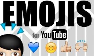 How To Get Emojis on YouTube - like these:        