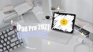  iPad Pro 2021 unboxing (12.9 M1 chip) + Magic keyboard + Apple Pencil + HUGE HAUL ACCESSORIES
