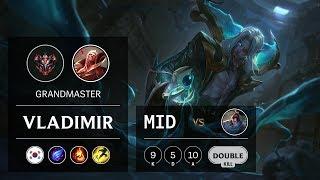 Vladimir Mid vs Yasuo - KR Grandmaster Patch 10.2