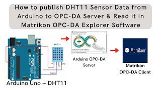 How to publish DHT11 Sensor Data from Arduino to OPC-DA Server & Read it in Matrikon OPC-DA Explorer